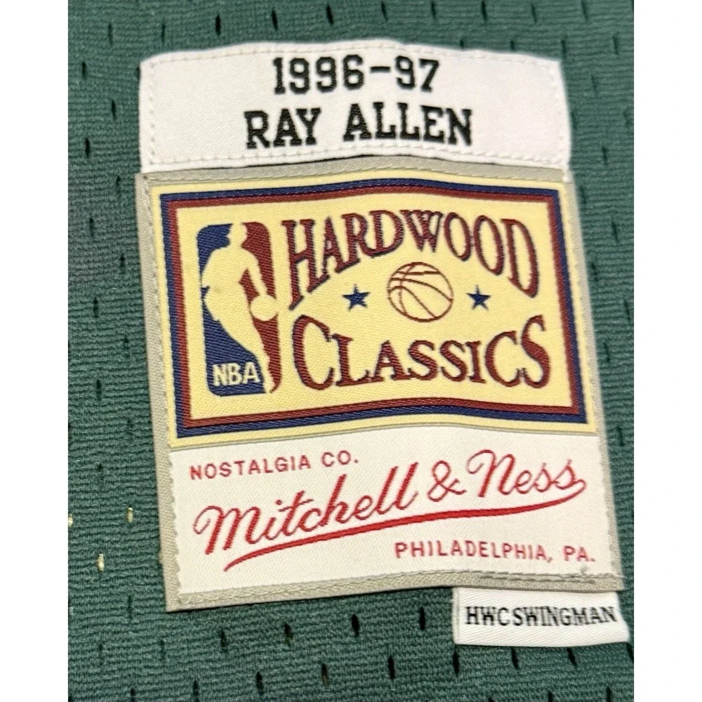 Milwaukee Bucks Ray Allen Green Mitchell & Ness‎ BasketballJersey Kids L